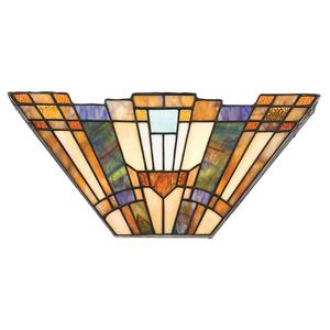 Настенный светильник Elstead Ingenlook, коричневый - сталь - цветное стекло - 41 x 18 x 14 см