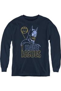 Футболка с длинным рукавом DC Comics Youth Gildan, темно-синий