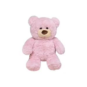 Плюшевая игрушка Cartoon Brushwork Rabbit Fur Bear, высота 25 см KUMAOYA, розовый