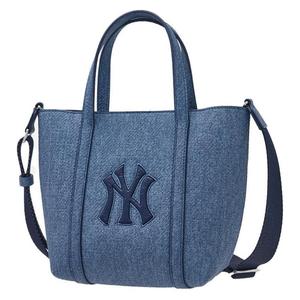 MLB Искусственная кожа Сумка-шоппер Корзина Клатч Плечевая сумка Через плечо Классическая унисекс Джинсовый синий, Denim Blue