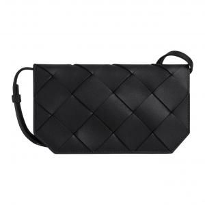 Bottega Veneta Диаго Кожаная сумка через плечо мужская черная