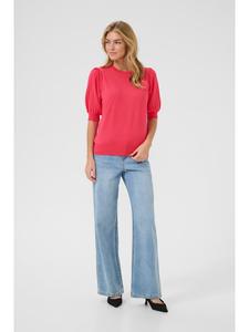 Розовая вязаная рубашка Kaffe