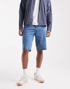 Свободные джинсовые шорты Levi's 469, цвет средневыбеленный