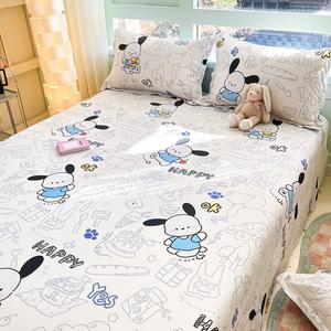 Yalu Комплект постельного белья из 3 предметов (простыня 160х230 см, 2 наволочки), 100% хлопок, цвет Blue Puppy LT-100