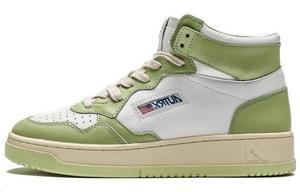 Стильные женские высокие кроссовки для скейтбординга, белые/зеленые Autry