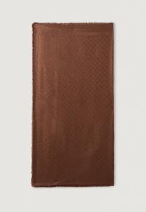 Шарф KARL LAGERFELD MONOGRAM LUREX SCARF, Friar Brown/Brown