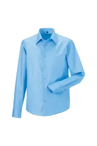 Классическая рубашка Ultimate Non-Iron с длинными рукавами Collection Russell, синий