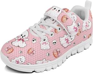 Повседневные кроссовки для девочек Doojoayie, модные детские кроссовки для бега, удобные детские кроссовки, Cute Ghost