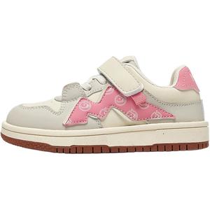 Нескользящие, износостойкие, дышащие низкие кроссовки для скейтбординга для детей MQD, бежевый/розовый