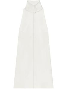 Courrèges платье мини с шарфом, нейтральный цвет