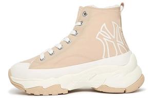 Туфли-лодочки унисекс высокие бежевые Mlb