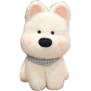 Плюшевая кукла щенка вест хайленд уайт терьера высота 25см/35см/45см Whoops, белый