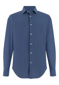 Boggi Milano Рубашка на пуговицах синего цвета Regular fit