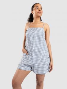 Комбинезон Blue Tomato Short Linen Jumpsuit, gingham blue