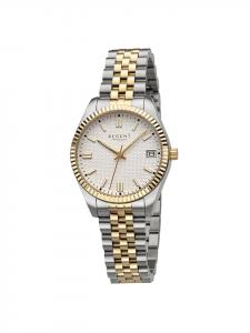 Аналоговые наручные часы, серебро/золото, средний размер (примерно 34 мм), металлический браслет Regent