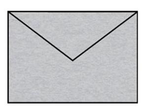 Конверт из линованной бумаги С6 – серебро (5 шт.) Inna marka