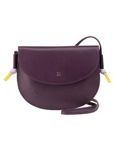 Сумка через плечо Skye, кожа, 21 см, цвет темно-фиолетовый DuDu