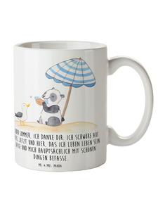 Кружка Дорогое лето с надписью белого цвета Mr. & Mrs. Panda