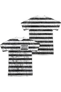 Футболка Batman Arkhams Finest (принт спереди/сзади) с коротким рукавом для взрослых из 100% полиэстера Gildan, белый