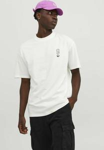 Футболка с принтом Cloud Dancer Crew Neck Jack & Jones, кремовый