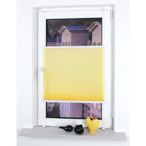 Жалюзи-плиссе Liedeco «Klemmfix жалюзи-плиссе YOUNG COLORS», светозащита, без сверления, на направляющих, цвет lemon yellow