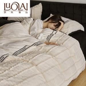 LUOLAI HOME Комплект постельного белья, 1,5 м, 4 предмета, пододеяльник 200x230 см