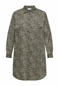 Блузка на пуговицах CARLIONA ONLY Carmakoma, коричневый