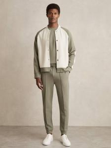 Повседневные брюки Premier Interlock с кулиской Reiss, Sage