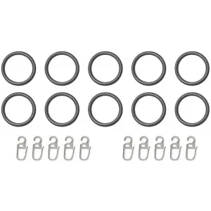 Кольцо для штор для карнизов до Ø 20 мм Indeko, серый