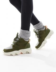 Ботинки для походов Sorel Kinetic Impact Caribou Plus в практичном зеленом цвете