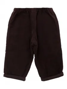 Брюки с эластичным поясом Bonpoint, коричневый