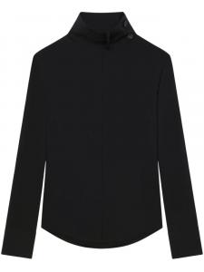 Courrèges блузка с декоративным платком, черный