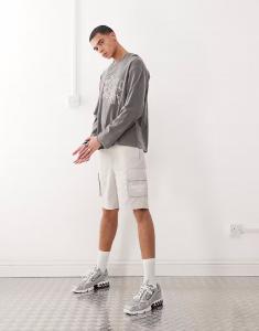 Шорты-карго Karl Kani в стиле ретро, ​​бежевого цвета