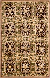 Ковер SAFAVIEH, 122 x 183 см, Naples Collection, Assorted, ручной работы из традиционной шерсти, идеален для помещений с высокой проходимостью: прихожая, гостиная, спальня (NA706A)