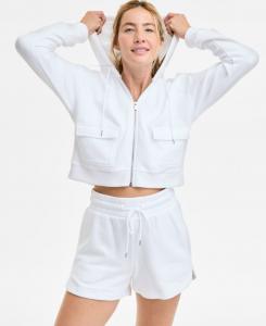 Женская укороченная толстовка на молнии ID Ideology, Bright White