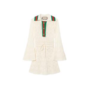 Женское платье с длинными рукавами GUCCI, айвори