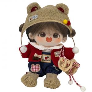 Вязаная шерстяная плюшевая кукла высотой 20 см Happy Fish