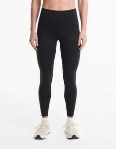 Леггинсы Oysho Perfect-adapt с высокой посадкой и длиной до щиколотки 65 см, черного цвета