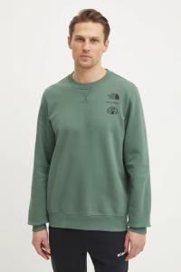 Хлопковая толстовка Outdoor Graphic The North Face, зеленый