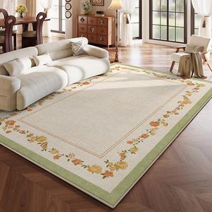 Budis Ковер 300х400 см для гостиной/спальни в пасторальном стиле, waterproof, грязеотталкивающий, утолщенный, из искусственной шерсти