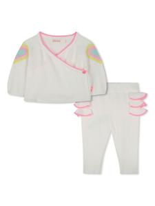 Billieblush комплект из топа, брюк и шапки, нейтральный цвет