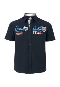 Рубашка с короткими рукавами фрейдис Jan Vanderstorm, синий