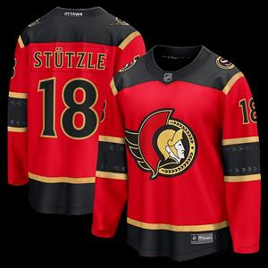 Мужская красная альтернативная джерси Ottawa Senators Tim Stutzle Fanatics