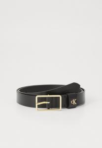 Ремень Calvin Klein CLASSIC BUCKLE, Black/Antique Light Gold-Coloured/Gold-Coloured