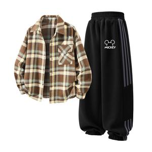 Детская повседневная спортивная одежда Disney, черный