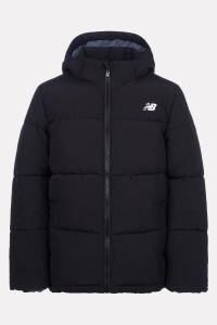 Мальчики с широкими перегородками пуховое пальто New Balance, черный