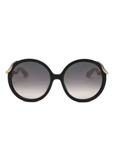 Солнцезащитные очки в круглой оправе Roberto Cavalli, черный