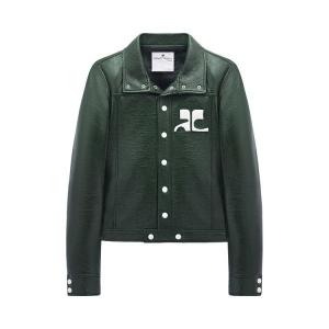 Куртка Courrèges ReEdition Vinyl Jacket, Dark Green