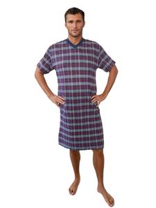 Ночная рубашка с короткими рукавами красного цвета NORMANN