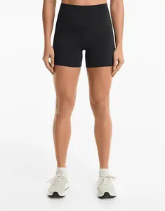 Шорты Oysho Comfortlux с высокой талией 10 см, черные